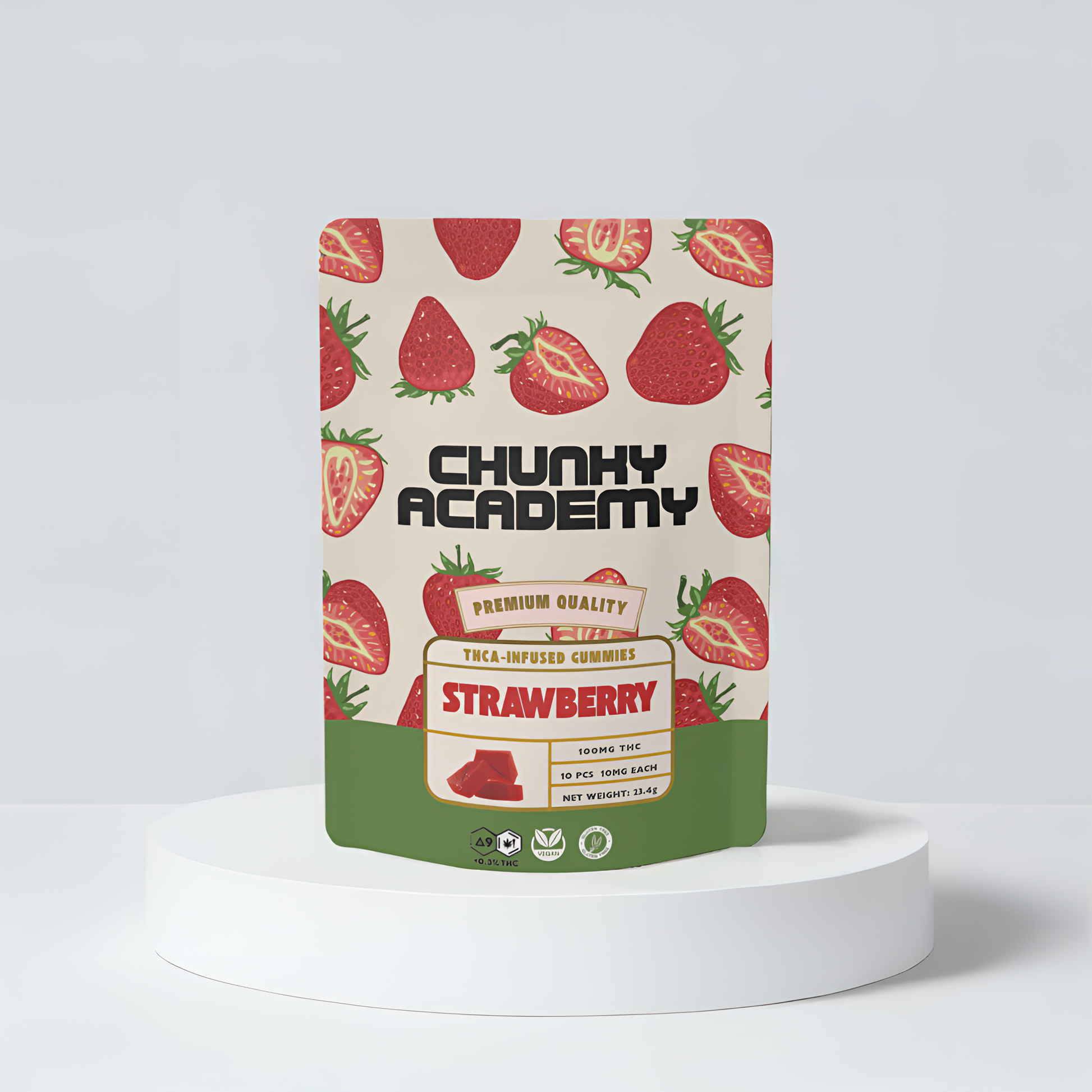 Delta 9 THC Gummies | Strawberry 100mg